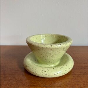 RARE Mudwitch mint chip handmade Ceramic Coffee chubby pourover